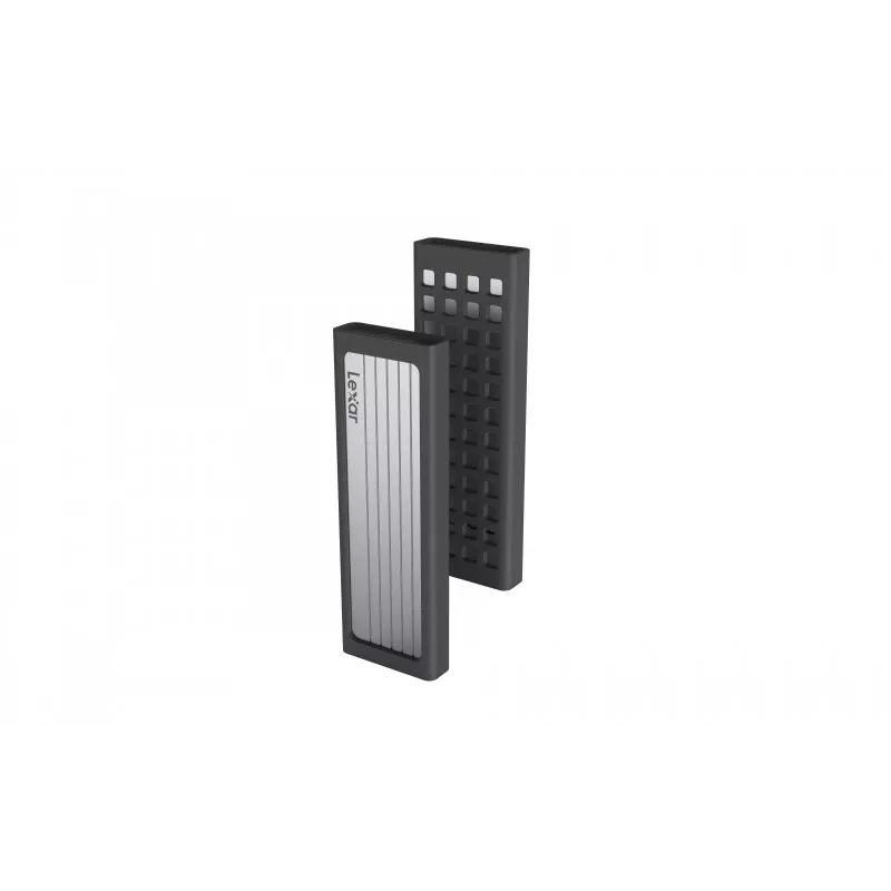 Caixa para SSD Lexar E6 prateada M.2, PCIe, USB 3.2 Gen 2 (10 Gbit/s), USB-C, alumínio, M.2 único até 4 TB