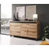 Cómoda Cama NORD carvalho wotan/antracite