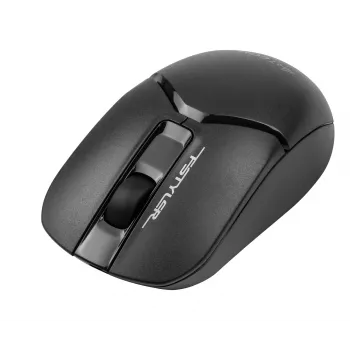 Rato ótico sem fios A4Tech FM12S Preto — 1200 dpi, recetor RF Nano, 3 botões, pilha AA