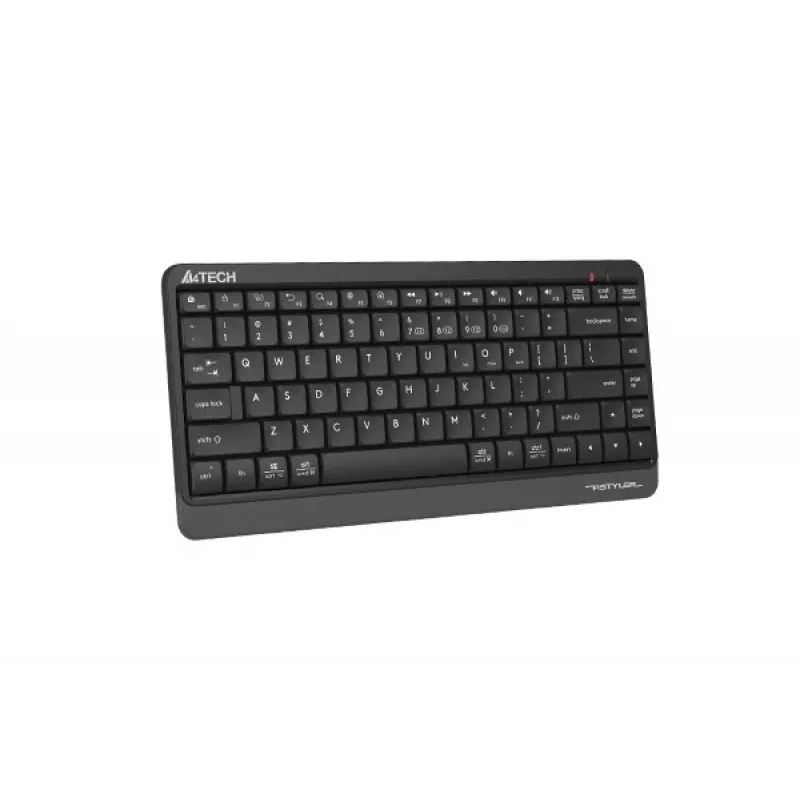 Teclado sem fios A4Tech FSTYLER FBK11 2,4 GHz Bluetooth cinzento – layout compacto, modo duplo sem fios