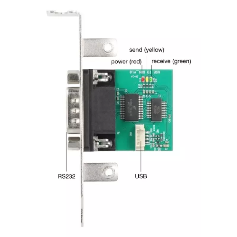 Delock 90892 Conversor de USB para RS-232, FTDI FT231XS, USB 2.0, barra de pinos para D-Sub 9