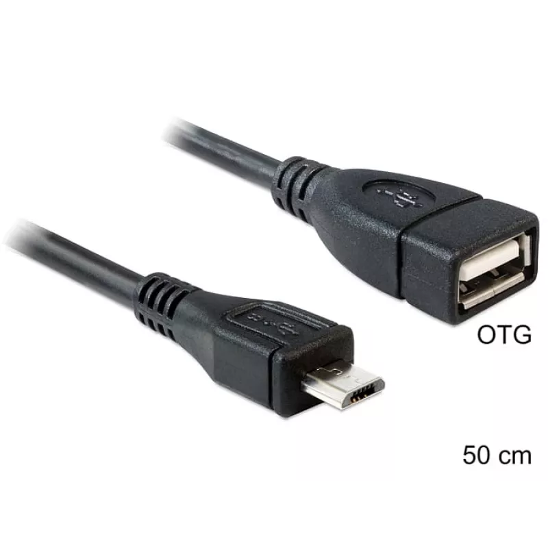 Cabo USB DeLOCK 50 cm Micro-USB B USB 2.0 A 83183