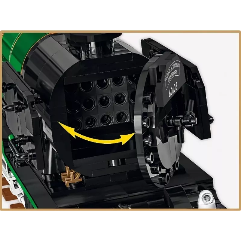 Cobi Flying Scotsman locomotiva a vapor britânica, conjunto de construção, 1:35, 2677 peças