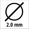 Fio de corte para aparador EINHELL Super Cut Line 2,0 mm, modelo 3436653, diâmetro 2,0 mm