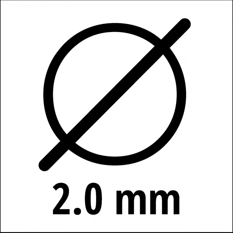 Fio de corte para aparador EINHELL Super Cut Line 2,0 mm, modelo 3436653, diâmetro 2,0 mm