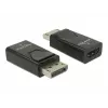 Adaptador Delock DisplayPort 1.2 macho para HDMI fêmea 4K passivo preto