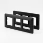 BUSCH JAEGER BJ 1723-915 Moldura de cobertura 3 módulos preto mate - Busch-balance SI (2CKA001725A1570)