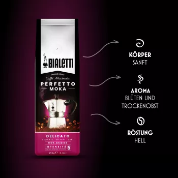 Café moído Bialetti Perfetto Moka Delicato 250 g