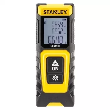 Medidor de distâncias STANLEY SLM100 — alcance laser 30 m, medidor manual compacto