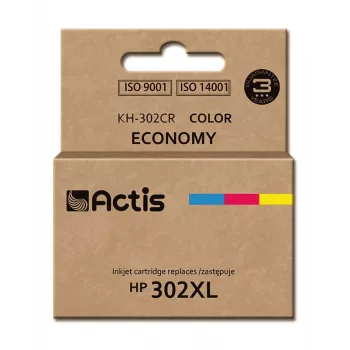 Tinta Actis KH-302CR (substitui HP 302XL F6U67AE; Premium; 21 ml; cor)