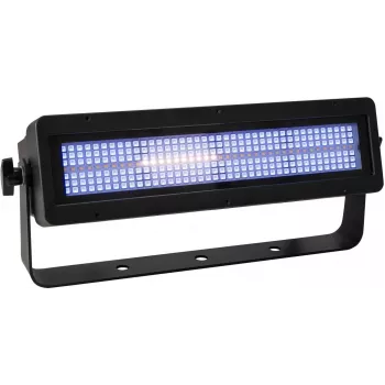 Luz estroboscópica EUROLITE LED IP PIX RGB CW+WW modelo 52200940 — estroboscópio LED com RGB, branco frio e branco quente