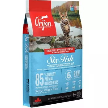ORIJEN Six Fish Cat - comida seca para gatos - 5,4 kg