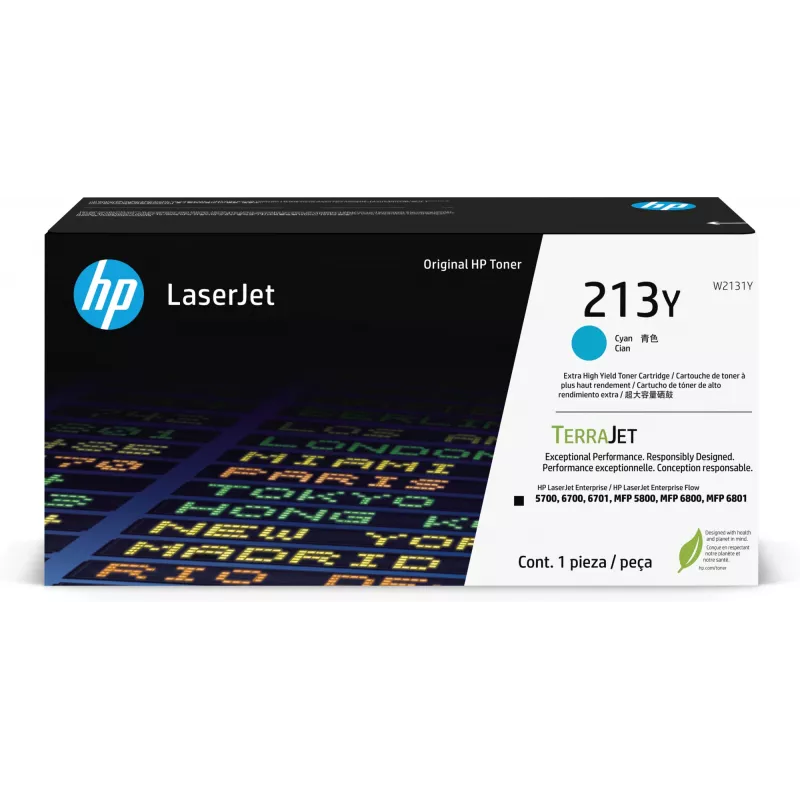 HP 213Y tinteiro de toner original LaserJet ciano de extra-alto rendimento
