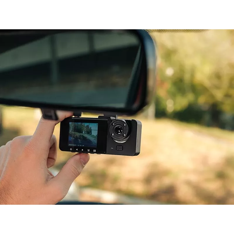 Tracer Halo 360 Dual TRAKAM47568 dashcam para automóvel, Full HD, ecrã de 3 polegadas