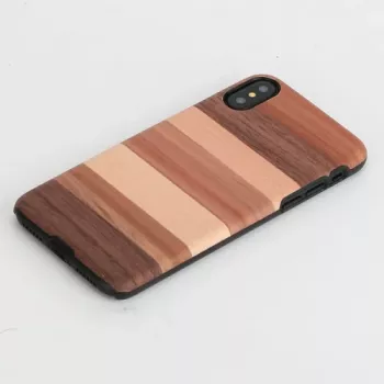 Capa para smartphone man and wood para iPhone X/XS — capa de proteção preta