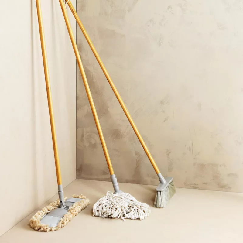 Mopa plana Salter LASAL71441WPK6EU7 cinzento FSC 100% – cabeça de mopa plana, lavável reutilizável