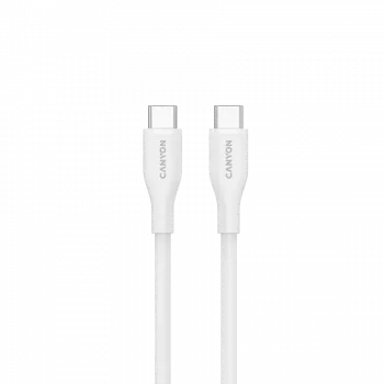Cabo CANYON CC60SC10 C-C 60W 1m silicone branco