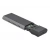 Caixa externa USB Type-C combo DeLOCK para SSD M.2 NVMe PCIe ou SATA - Caixa de armazenamento - M.2 - Cartão M.2 NVMe / SATA 10Gb/s - USB 3,2 (Gen 2) (4263