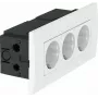 Unidade de tomadas OBO Bettermann 3 tomadas 84x185x59 branco puro SDE-R (6119414)