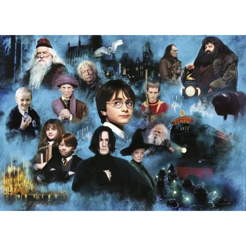 Puzzle 1000 peças Ravensburger Harry Potters magische Welt – 1000 peças, formato de puzzle standard