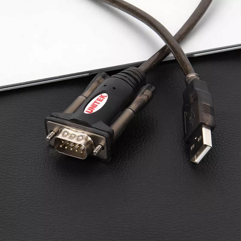 Cabo série UNITEK Y-105 Preto 1,5 m USB Type-A DB-9