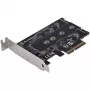 Placa adaptadora Silverstone SST-ECM27 M.2/SATA, PCIe 4.0, 1x M-Key, 2x SATA 6G - Low Profile