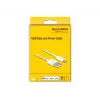 Cabo USB de dados e carregamento DeLOCK 83000 para iPhone iPad iPod branco 1 m