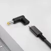Akyga AK-ND-C01 adaptador de carregamento USB-C para DC 5,5 x 2,5 mm para portáteis, 18,5-20 V, 100 W
