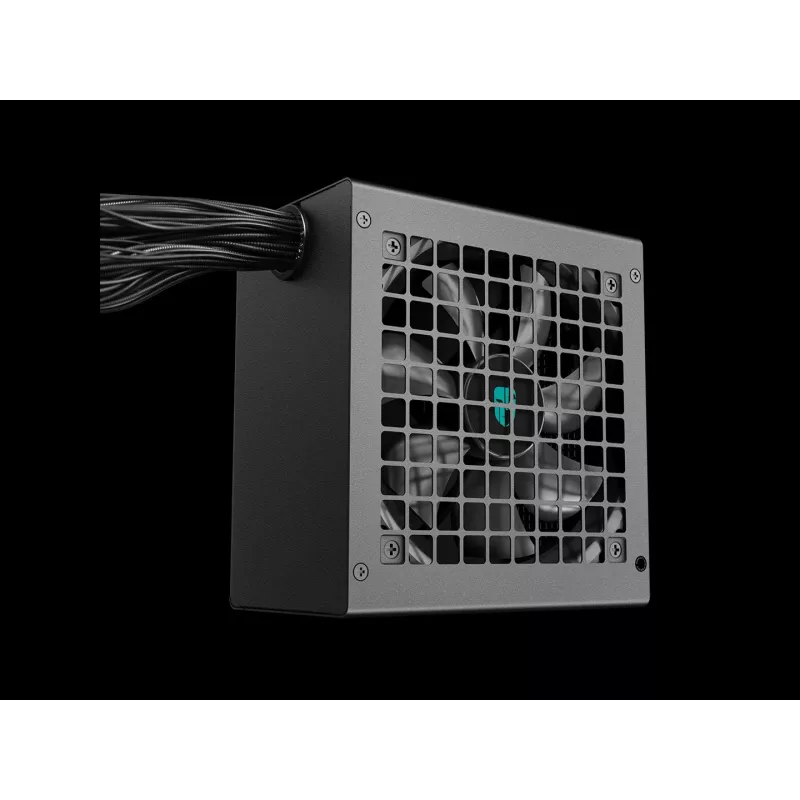 Fonte de alimentação ATX DeepCool PF600X 600W 80 PLUS Bronze, 600 W, ventoinha de 12 cm, ATX 2.52, 24 pinos, 2×(6+2) PCIe, 8×SATA