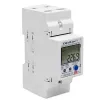 Contador de consumo de energia eletrónico monofásico Qoltec 50882 para calha DIN | Wi-Fi | TUYA | 230V | LCD