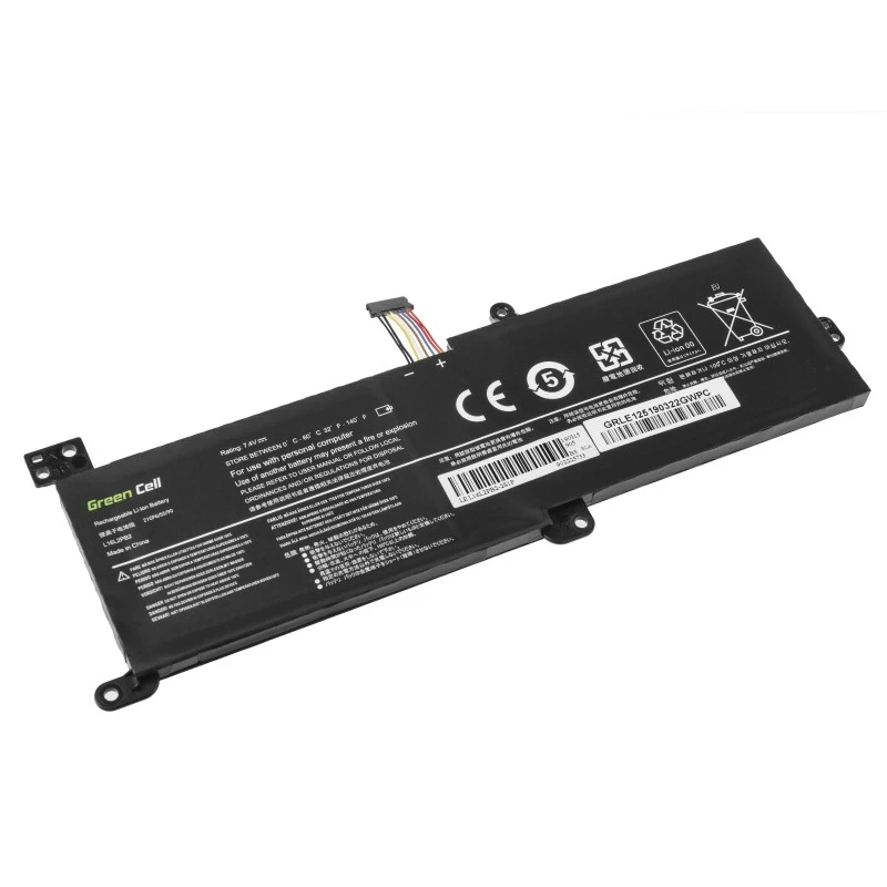 Bateria Green Cell LE125 para Lenovo IdeaPad (7,4 V, 3500 mAh, LiPo, preto)