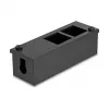 Caixa de distribuição DeLOCK Easy 45 suporte de módulo para montagem em mesa ou parede, metal, preto — 4×22,5×45 mm ou 2×45×45 mm