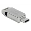 Pen drive DeLOCK 128 GB USB-C Type-A modelo rotativo