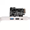 SilverStone ECU05 - adaptador USB - PCIe 2.0 x2 Low Profile - USB 3.1 Type-C x 1 + USB3.0 x 2 + USB3.0 (interno) x 2 (SST-ECU05)