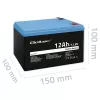 Bateria Qoltec LiFePO4 Fosfato de ferro-lítio 12,8 V 12 Ah 153,6 Wh com BMS