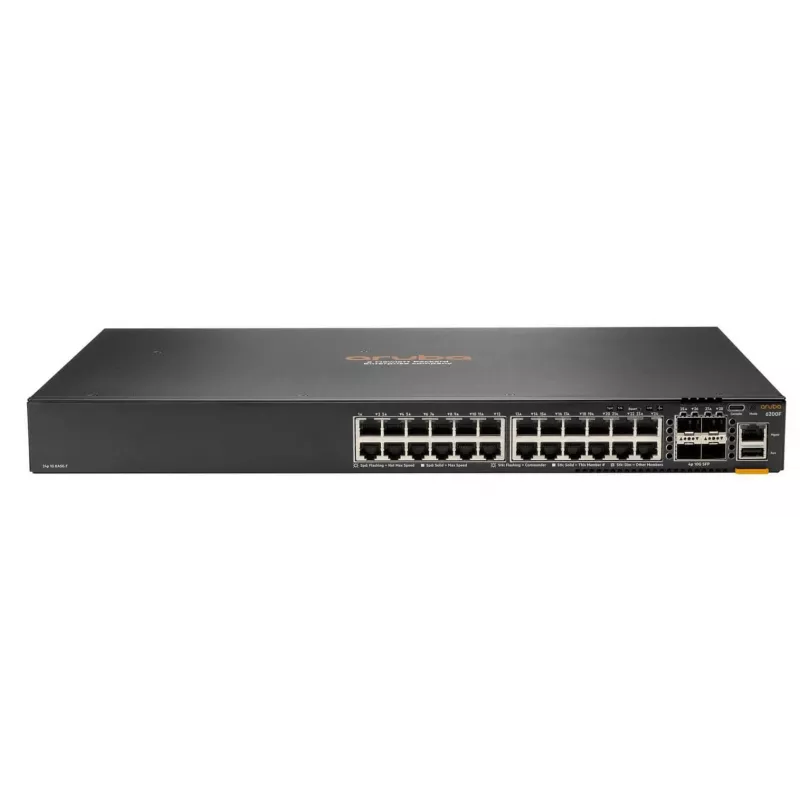 Switch gerido Aruba CX 6200F 24G Class-4 PoE 4SFP+ 370W L3