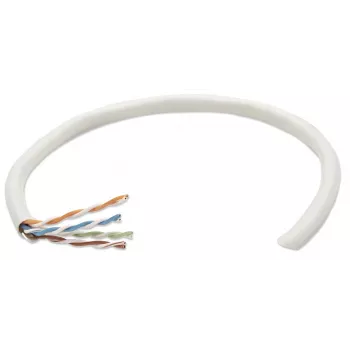 Cabo de rede em rolo Cat5e Intellinet, 24 AWG, fio maciço, 305 m, cinzento, CCA, U/UTP, caixa