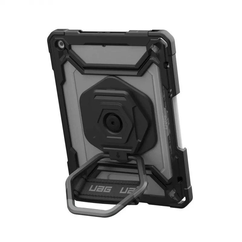 Urban Armor Gear Plasma Healthcare 124470114340 capa para tablet Apple iPad 10.9 (10.ª geração) / 11 (A16), 27,7 cm (10,9"), bumper, suporte, alça de mão, ice/preta