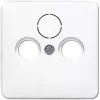 Tomada de parede para satélite/TV/rádio JUNG CD 561 SAT WW branca, termoplástico, tomada SAT+TV+rádio