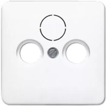 Tomada de parede para satélite/TV/rádio JUNG CD 561 SAT WW branca, termoplástico, tomada SAT+TV+rádio