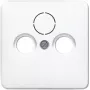 Tomada de parede para satélite/TV/rádio JUNG CD 561 SAT WW branca, termoplástico, tomada SAT+TV+rádio