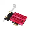 Placa de rede interna WLAN Bluetooth Cudy WE9300S PCIe, Wi‑Fi 7 (802.11be) tri-band 2.4/5/6 GHz, 5765 Mbit/s, Bluetooth 5.4, antena externa 2x2