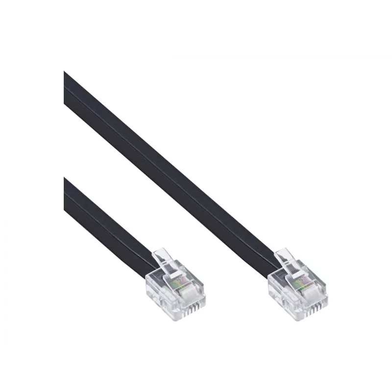 Cabo modular InLine RJ12 macho / macho 6P6C 20m