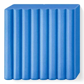 Massa de modelar FIMO effect azul metálico – FIMO 8010-31, massa de polímero macia para projetos de modelagem e decoração