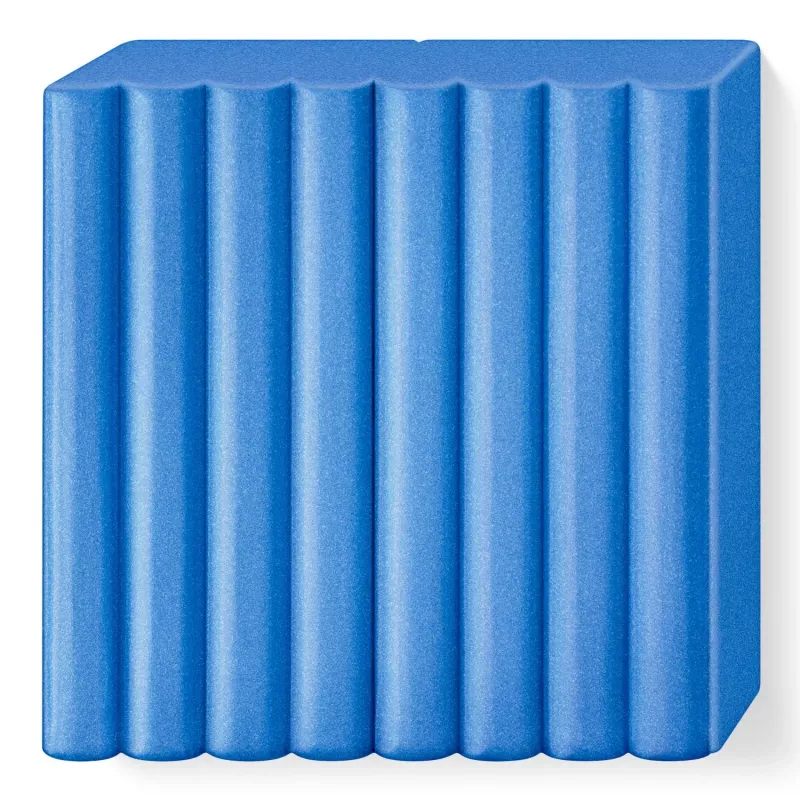 Massa de modelar FIMO effect azul metálico – FIMO 8010-31, massa de polímero macia para projetos de modelagem e decoração