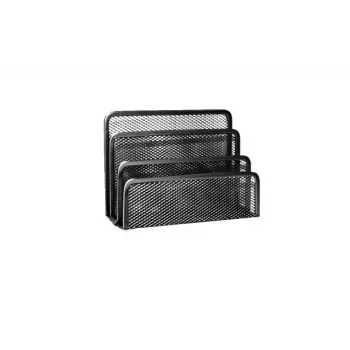 Suporte para correio Forpus, preto, secção 3, metal perfurado 1006-105