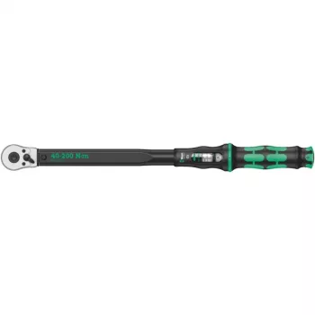 Chave dinamométrica Wera Click-Torque C 3, 1/2 polegadas com catraca reversível, 40 Nm - 200 Nm