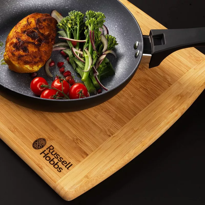 Conjunto de panelas Russell Hobbs RH01840EU7 – 4 peças empilháveis, marmorizado metálico