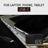 Carregador QOLTEC 65W GaN Super Fast fino PD 5-20V 3,25A USB-C