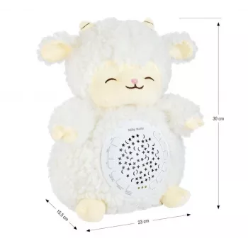 Brinquedo projetor de peluche milly mally ovelha peluche modelo 5664 para crianças pequenas — luz de presença suave